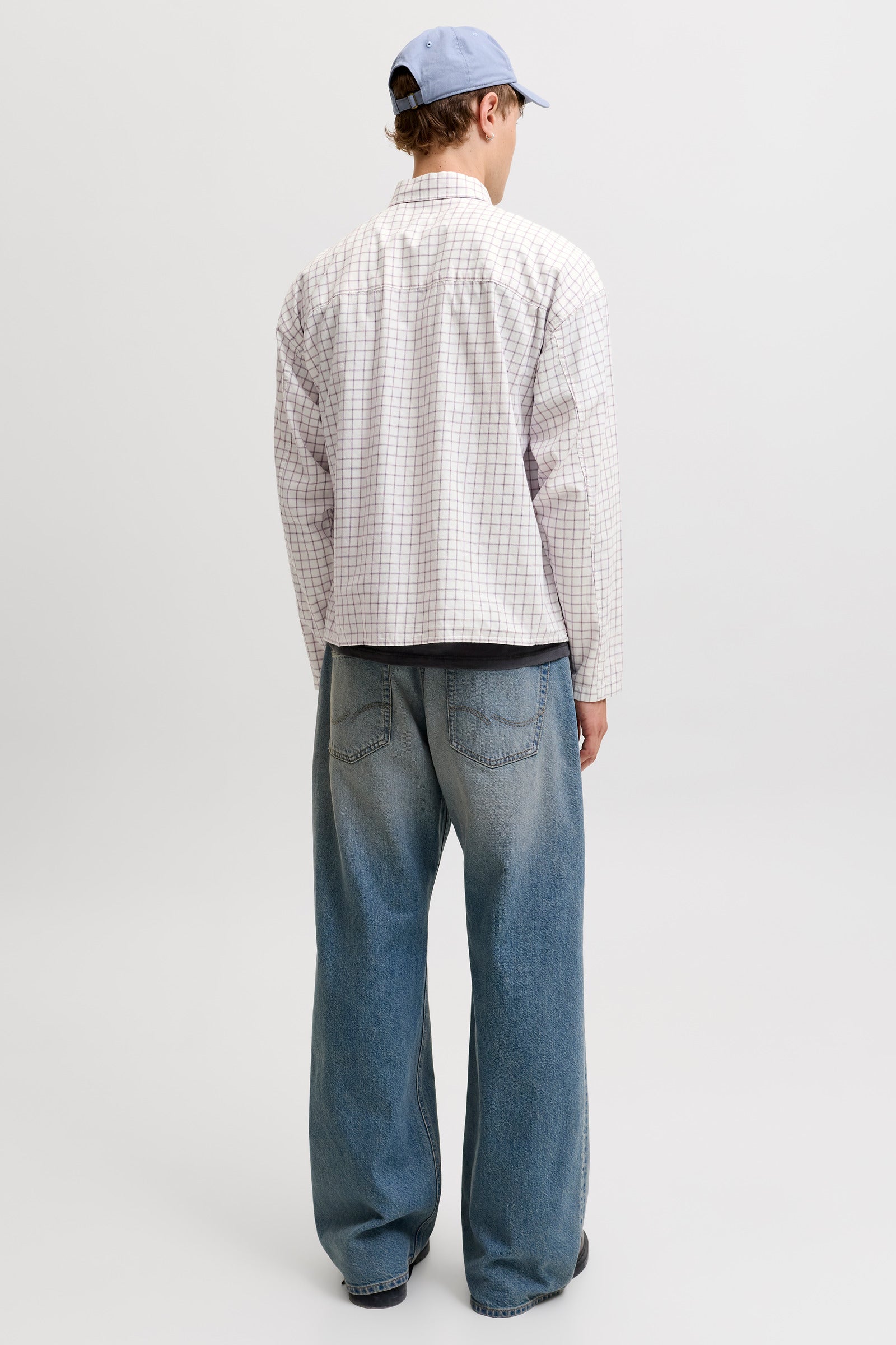 Jack & Jones Austin Clean Check Shirt Snow White