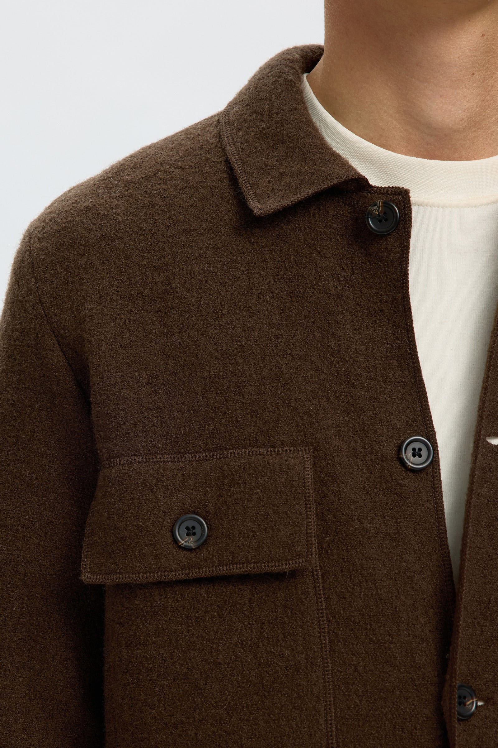 Selected Nealy Ls Knit Reg Workwear Cardigan Demitasse