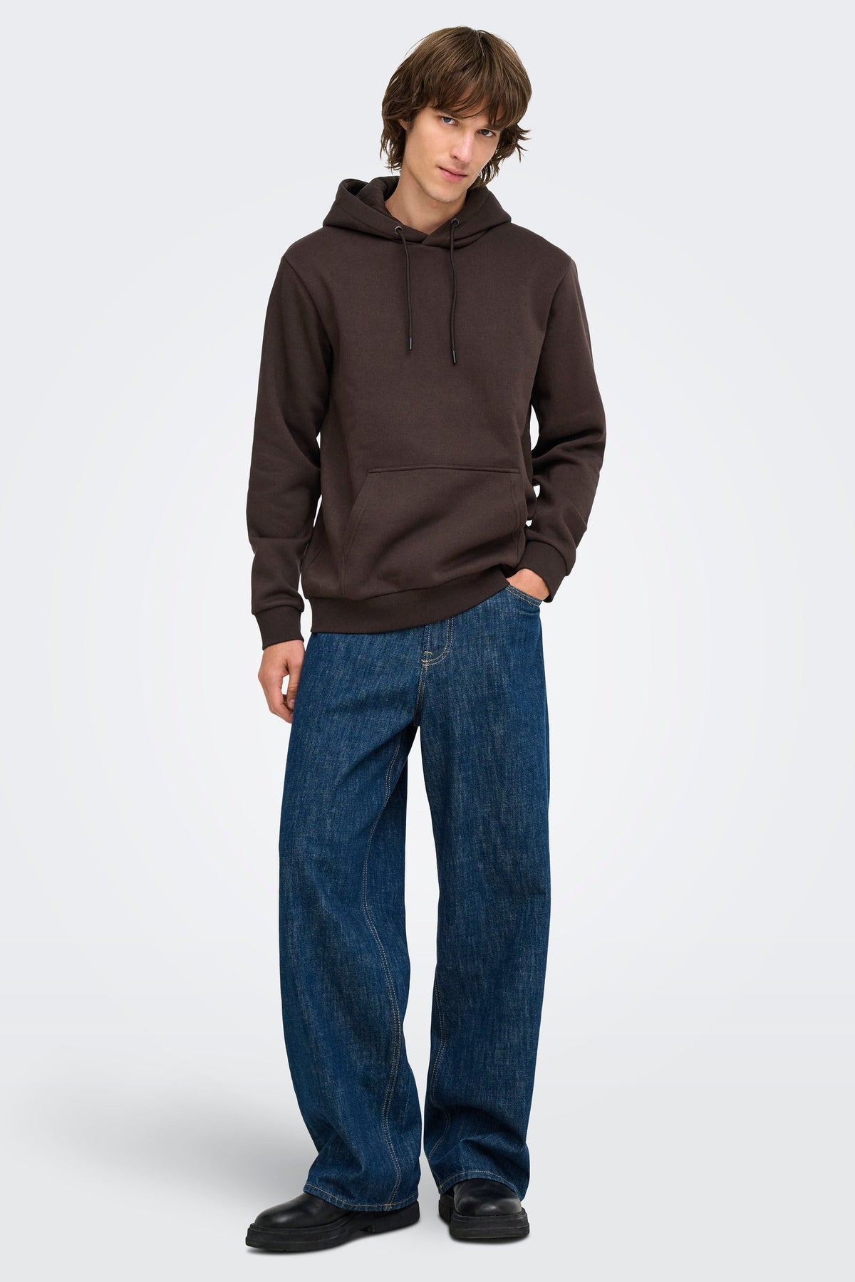 Only & Sons Ceres Hoodie Sweat Coffee Bean