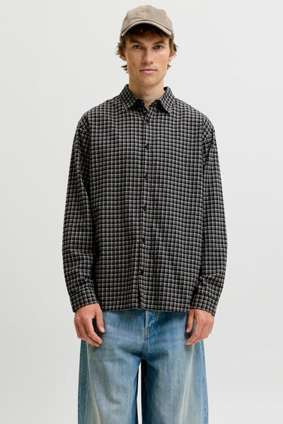 Jack & Jones Carter Check Shirt LS SN Black