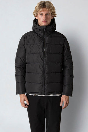 Fat Moose Liam Puffer Jacket Black