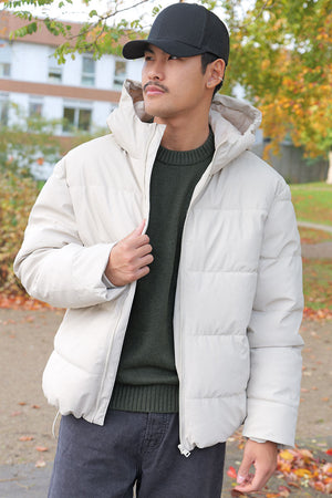 ONLY & SONS Michael Puffer Jacket Silver Lining
