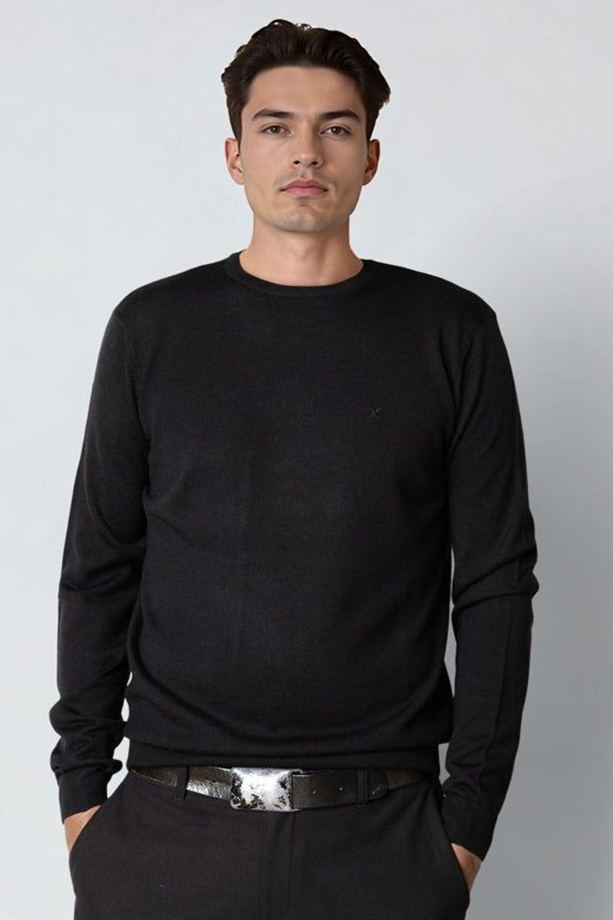 Clean Cut Copenhagen Merino Knit Crewneck Black