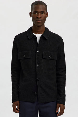 Selected Nealy LS Knit Cardigan Black