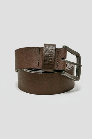 Urban Classics Leather Imitation Belt Brown