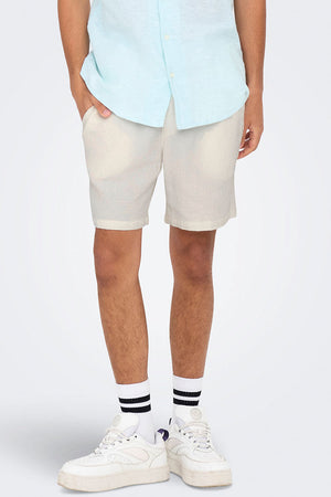 ONLY & SONS Bertil Waffle Shorts Cloud Dancer