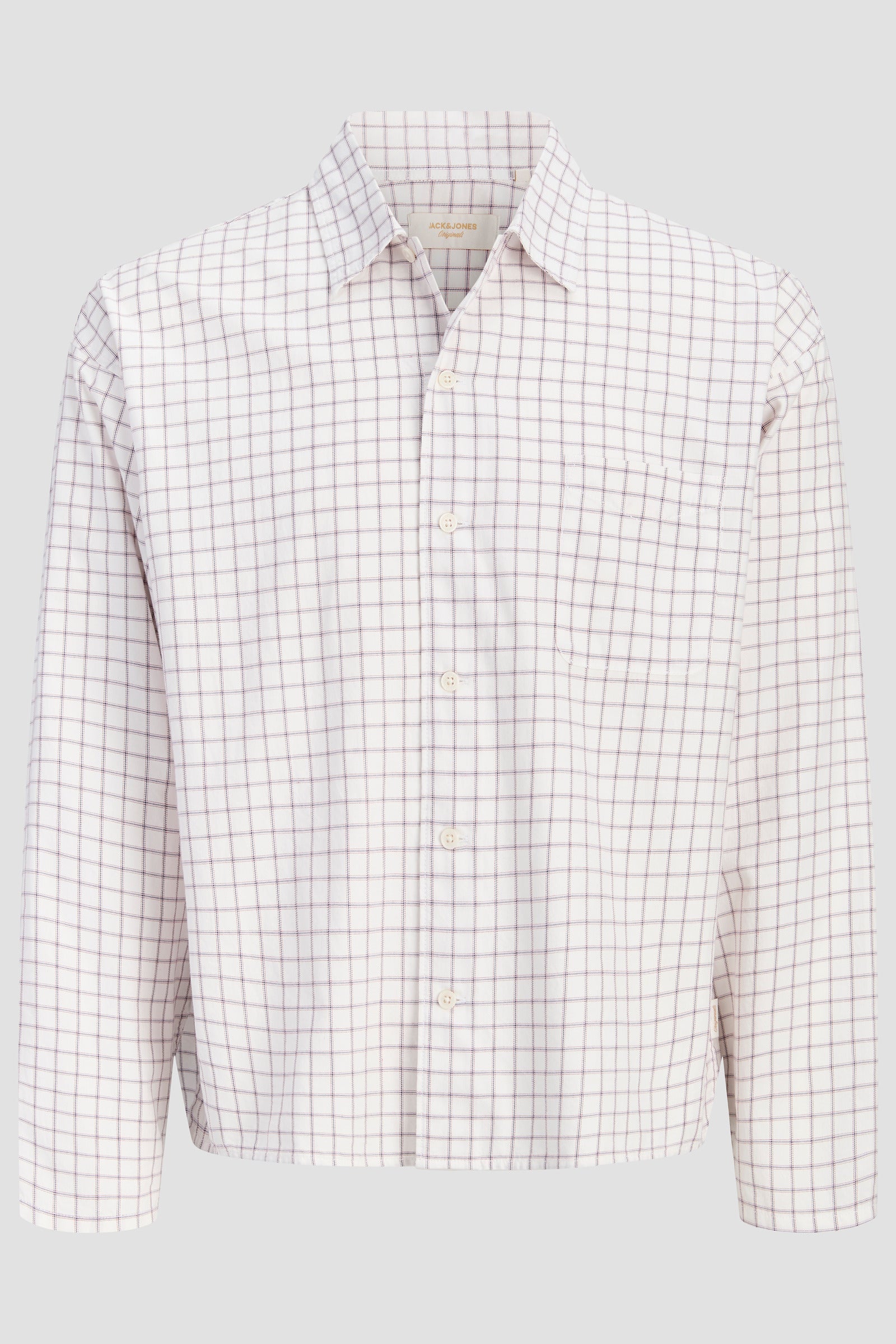 Jack & Jones Austin Clean Check Shirt Snow White