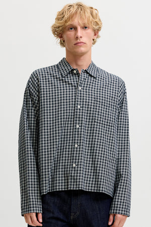 Jack & Jones Austin Clean Check Shirt Sky Captain