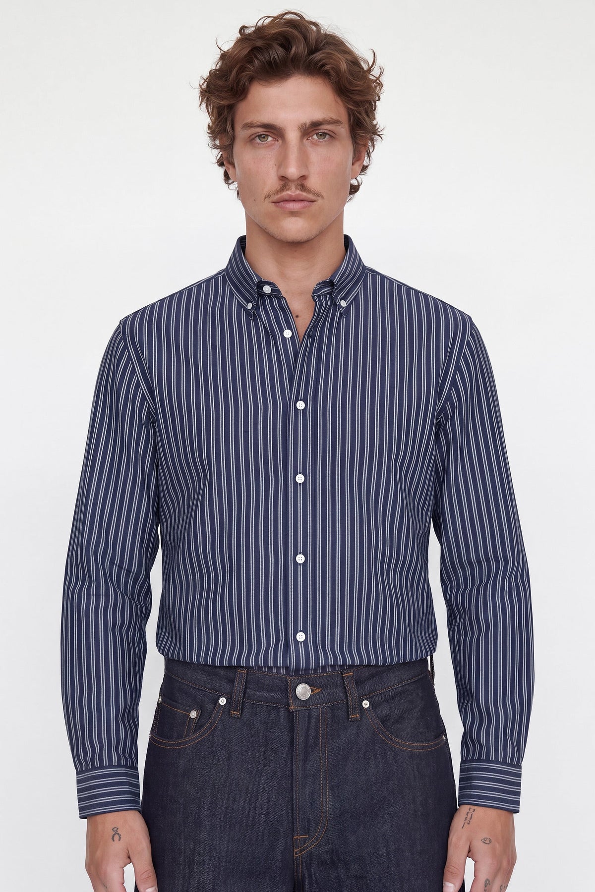 Jack & Jones Harvey Oxford LS Shirt Navy Blazer
