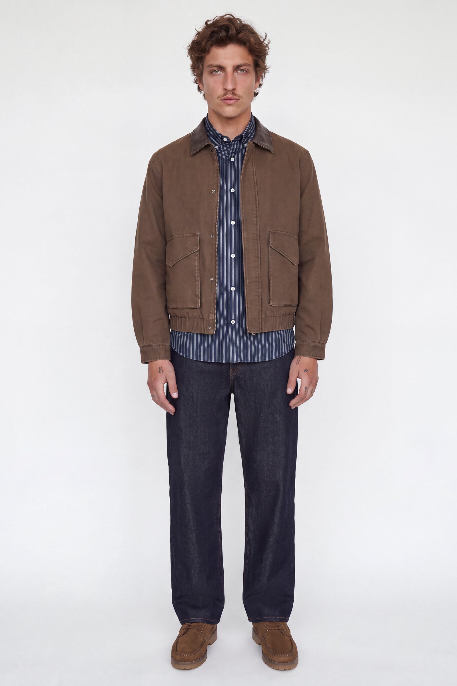 Jack & Jones Harvey Oxford LS Shirt Navy Blazer