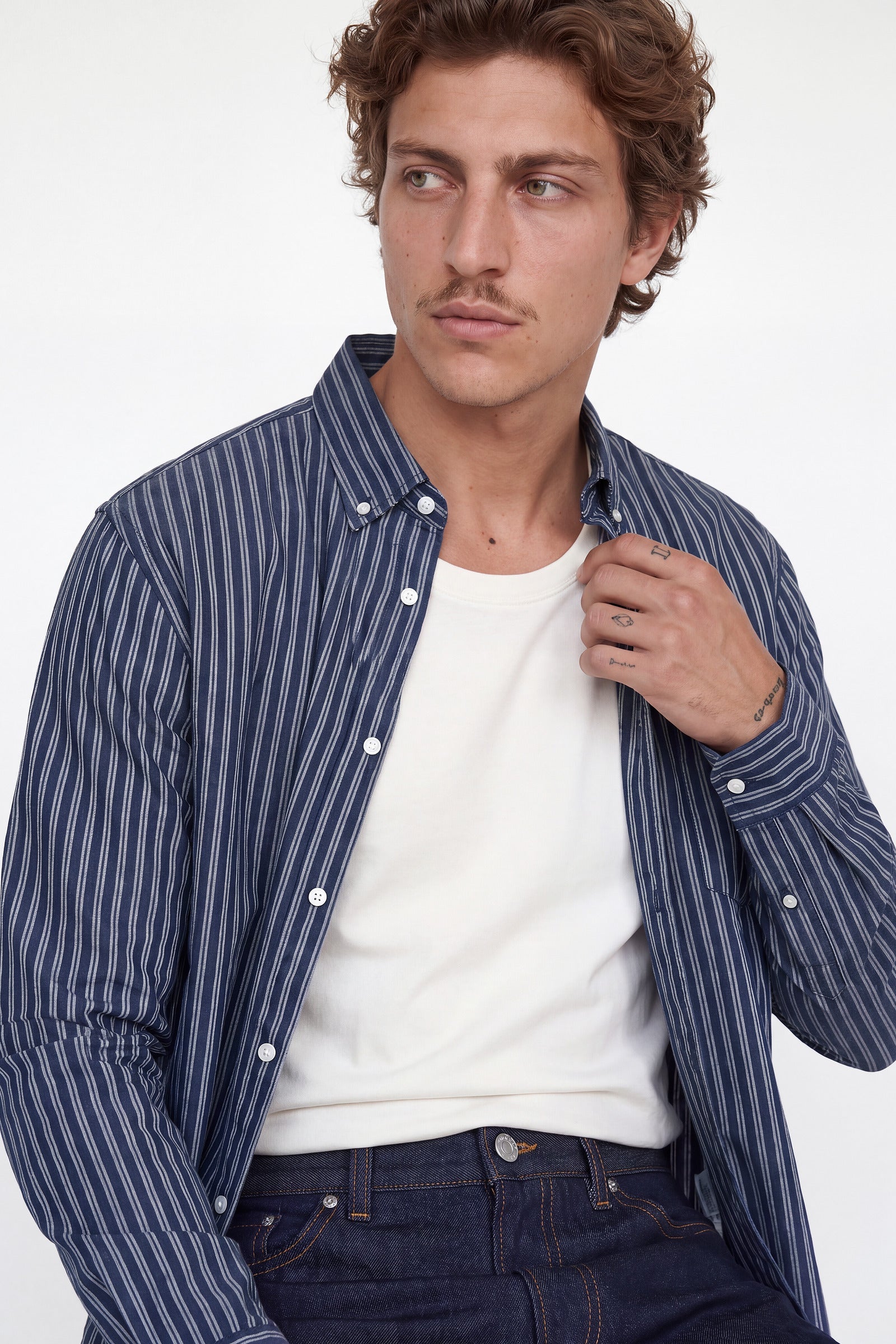 Jack & Jones Harvey Oxford LS Shirt Navy Blazer