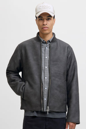 Jack & Jones Fade Pu Bomber Jas Chocolate Brown
