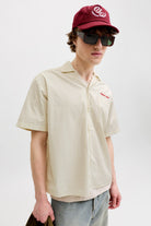 Jack & Jones Menton Poplin Stripe Resort Shirt SS Cloud Dancer