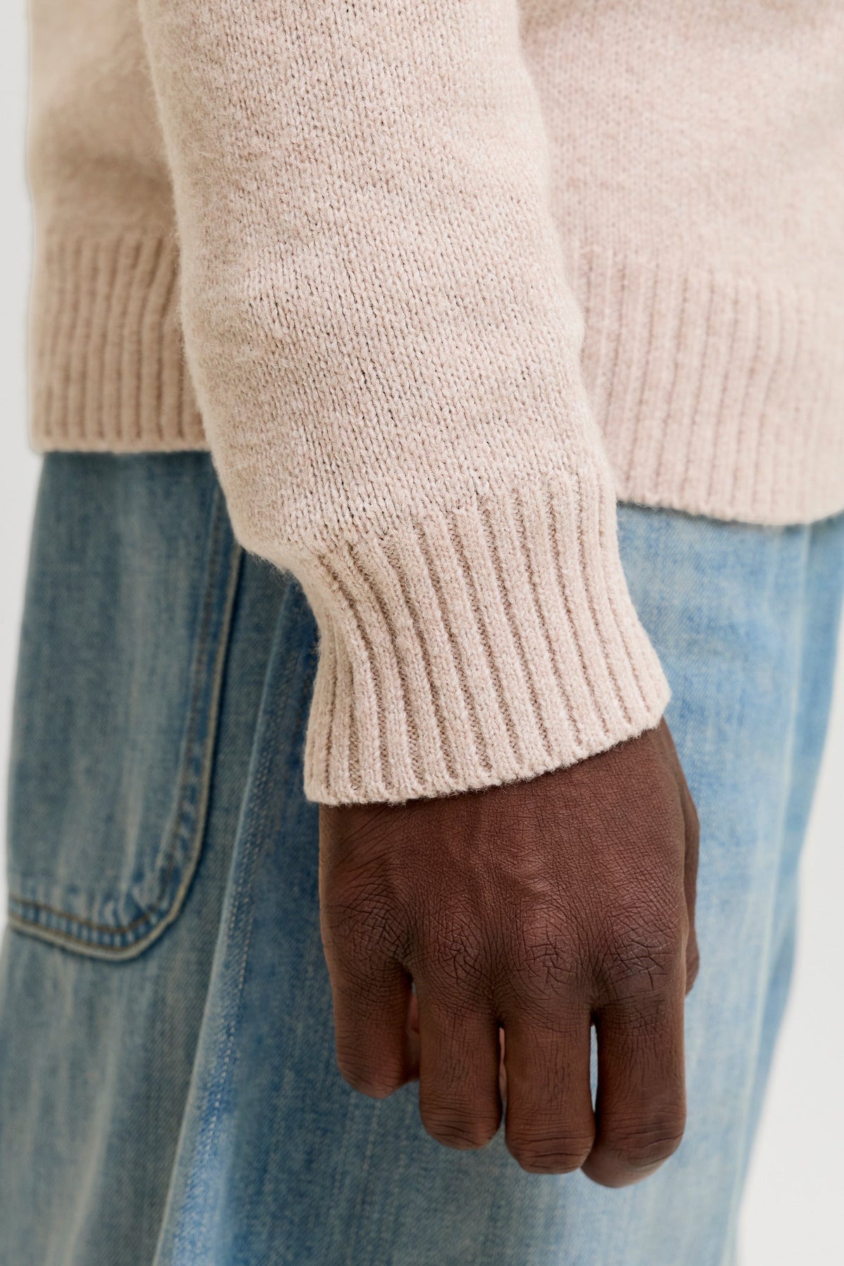 Jack & Jones Soho Ollie Knit High Neck Zip Car Atmosphere