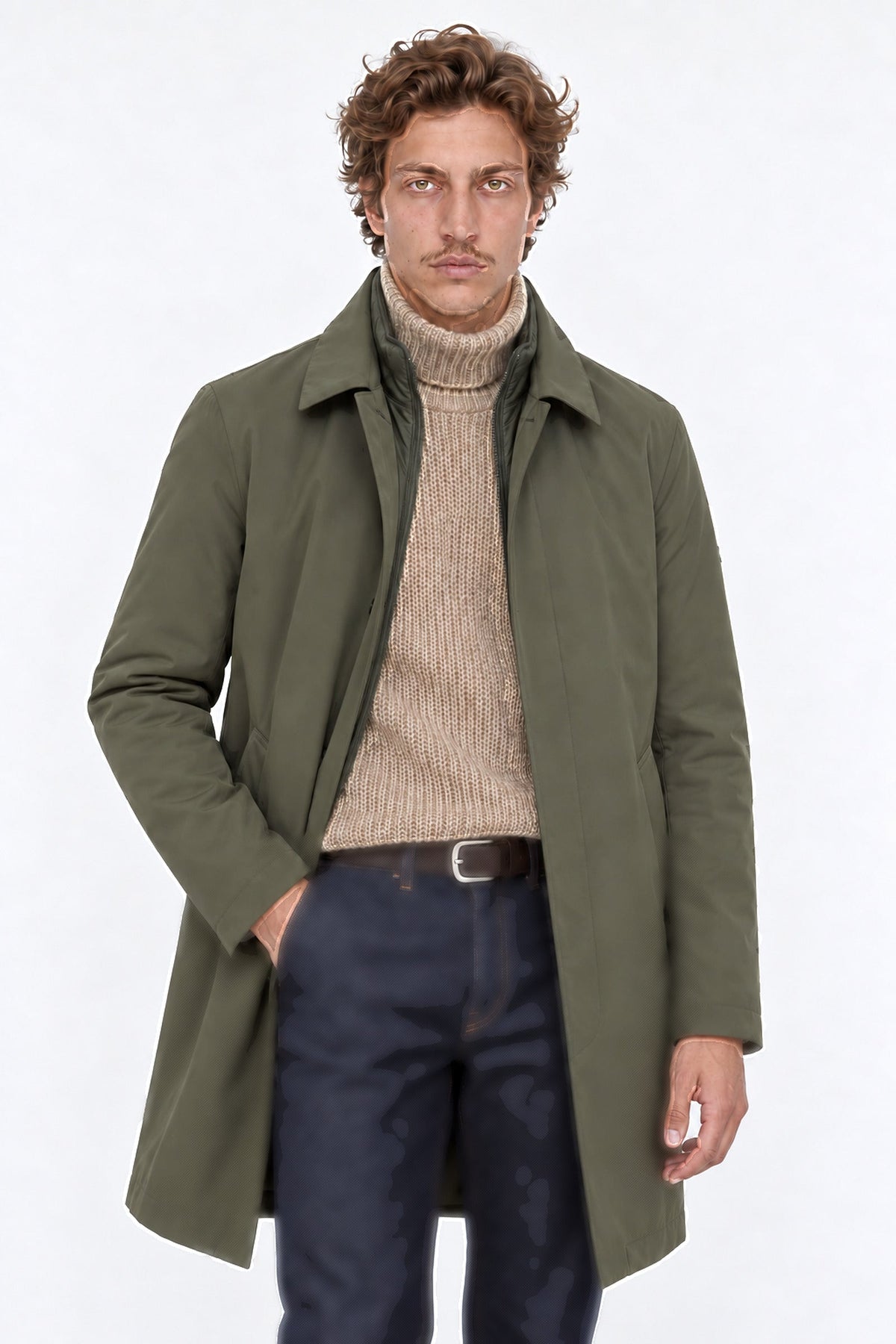 Jack & Jones Bladevon Mac Coat Forest Night