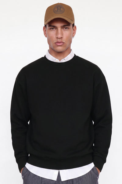 Jack & Jones Ollie Plain Sweatshirt Black