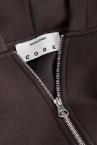 Jack & Jones Legacy Sweat Scuba Zip Hoodie Chocolate Torte