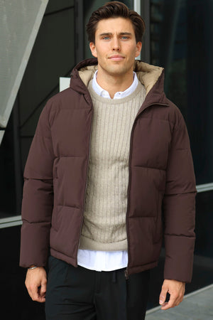 Jack & Jones Galaxy Puffer Jacket Java