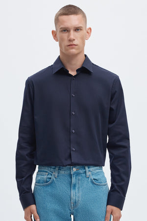 Selected Filip Performance Slim LS Shirt Sky Captain