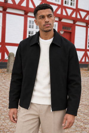 Selected Finn Zip Jacket Black
