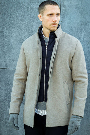Jack & Jones Harrison Wool Jacket  Greige