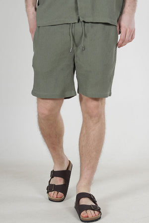 ONLY & SONS Bertil Waffle Shorts Deep Lichen Green
