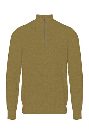 Kronstadt Carlo Cotton half zip knit Sand mix