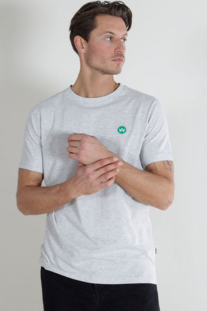 Kronstadt Timmi Organic/Recycled t-shirt Lt Grey Mix