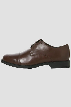 Jack & Jones Oslo Leather Dress Shoe Brown Stone