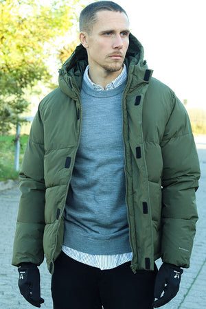 Jack & Jones World Puffer Jacket Olive Night
