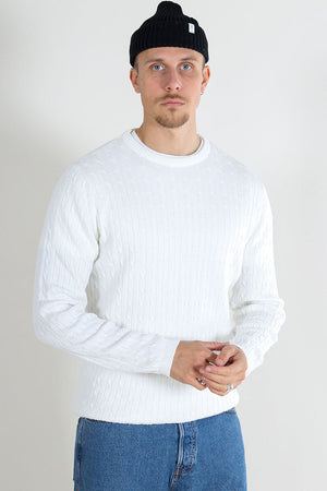Kronstadt Cable Cotton Knit Snow White