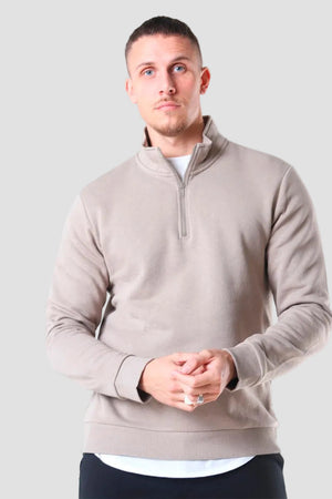 ONLY & SONS Ceres Half Zip Sweat Chinchilla