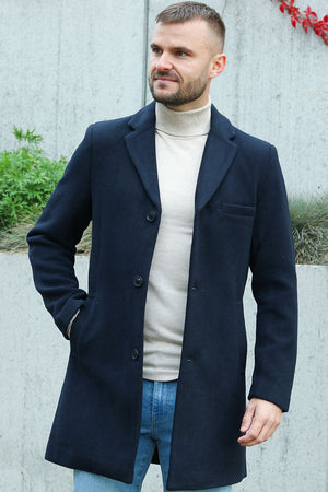 ONLY & SONS JAYLON WOOL COAT OTW Dark Navy
