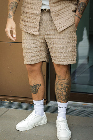 ONLY & SONS Braddock Regular Waffle Shorts Chinchilla