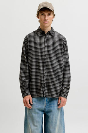 Jack & Jones Carter Check Shirt LS SN Black