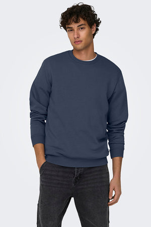 ONLY & SONS Ceres Crew Neck Blue Nights