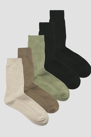Jack & Jones Premium Socks 5-Pack Silver Lining