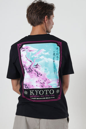 Jack & Jones Bradley Relaxed Fit Kyoto Tee Black