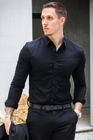 ONLY & SONS Miles LS Stretch Shirt Black
