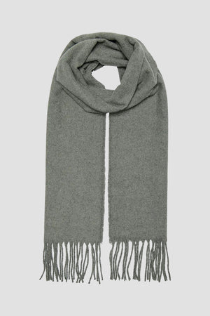 ONLY & SONS Easton Plain Knit Scarf Castor Gray