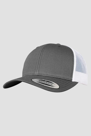 Flexfit Retro Trucker Dark Grey / White