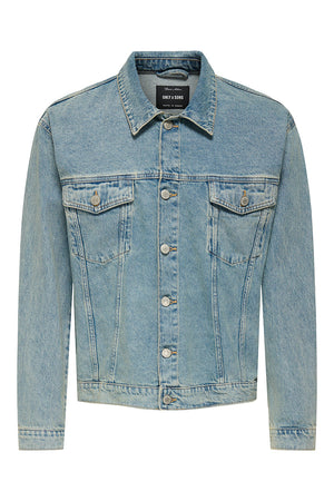 ONLY & SONS Just Denim Jacket Light Blue Denim