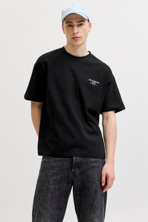 Jack & Jones Sanremo Back Tee SS Crew Neck Zwart