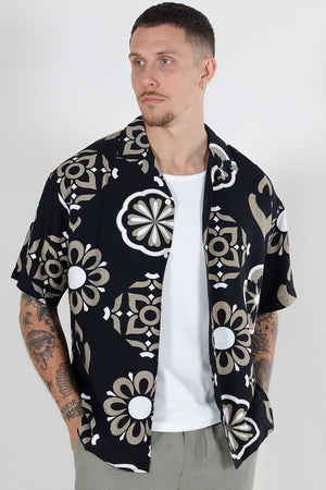 Jack & Jones Urban Edge Resort Shirt SS Jet Black