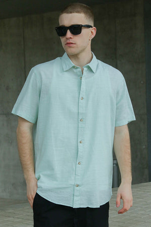 Jack & Jones Summer Shirt SS Iceberg Green