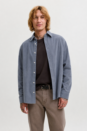 Jack & Jones Field Cord Shirt LS SN Turbulence