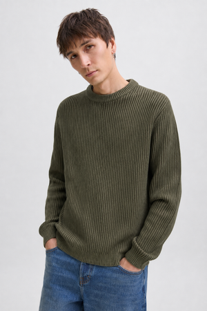 Jack & Jones Dover Knit Crew Neck SN Rosin