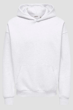 Only & Sons Ceres L/S Hoodie Super Light Grey Melange