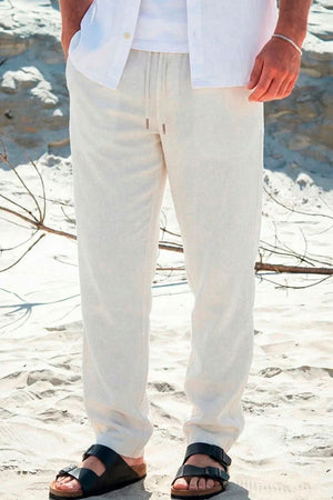 Solid Taiz Pants Off White