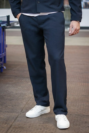 Selected Robert Straight Pant Donkerblauw